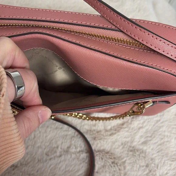 Michael Kors Jet Set Large Saffiano Leather Crossbody Bag - Picture 3 of 16